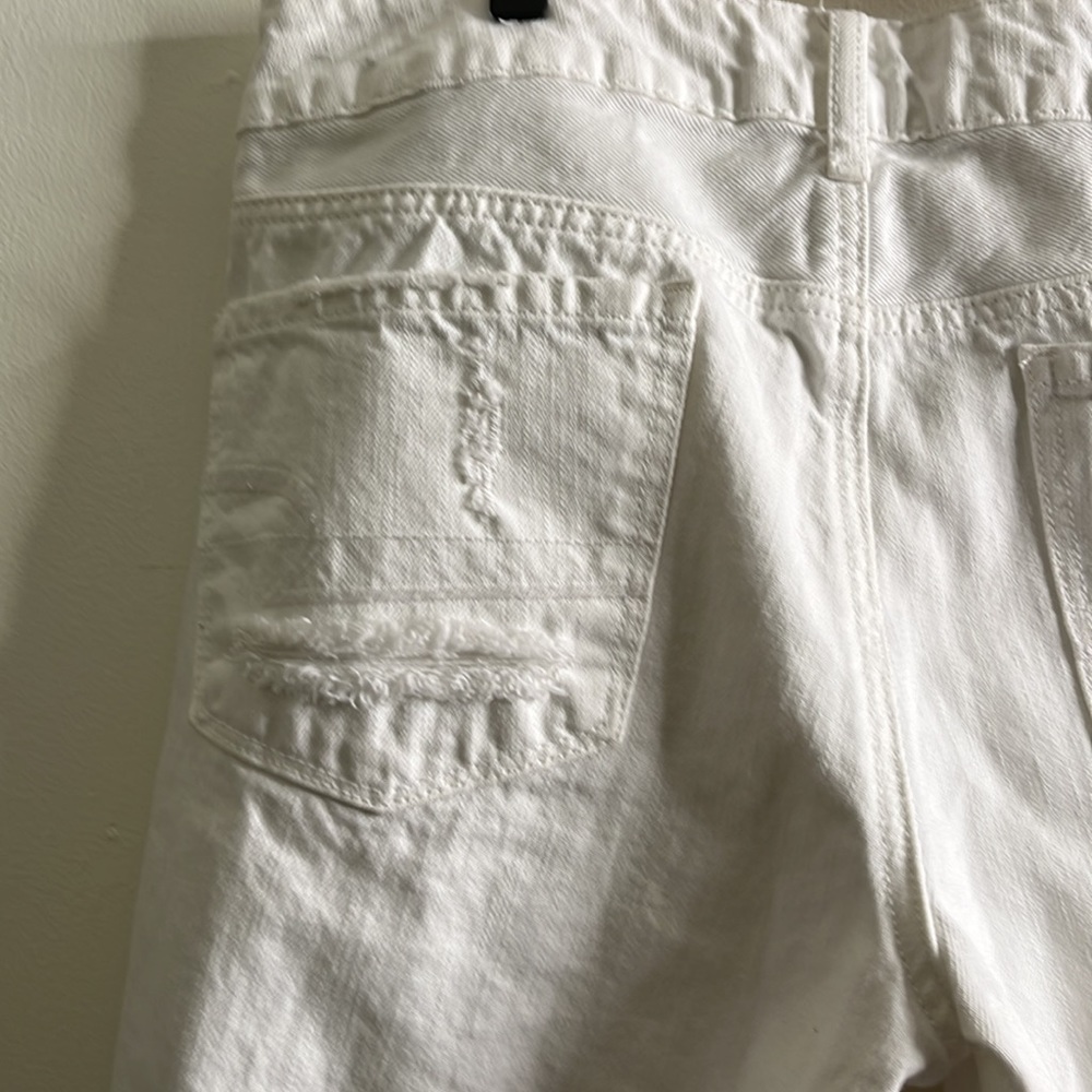 American Eagle Outfitters White Distressed Boyfriend Jeans - Picture 9 of 15